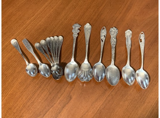 Sterling & Silver Plate Spoons (cTF10)