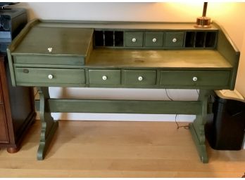 Country Green  Painted Clerk's Desk (CTF20)