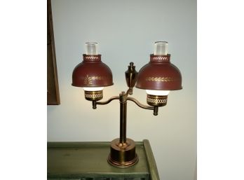 Vintage Tole Ware Lamp (CTF10)
