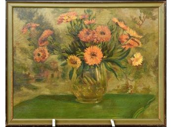 Two Oil Paintings, Flower Vases (CTF10)