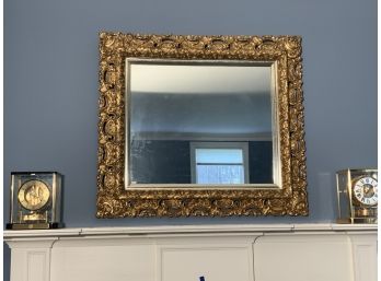 Victorian Carved Gessoed And Gilt Wall Mirror (CTF10)