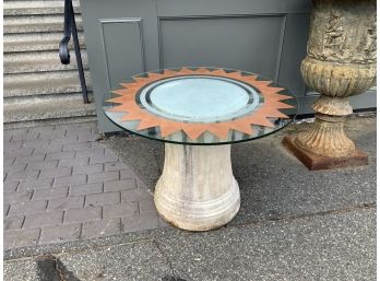 Outdoor Glass Top Table (CTF20)