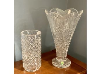 Two Waterford Crystal Vases (CTF10)