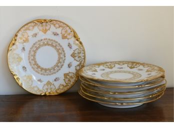 Set Of Six Limoges Plates (CTF10)