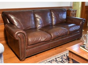 Craftsmaster Three Cushion Leather Sofa (CTF30)