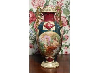 Austrian Hand Painted Vase With Beehive Mark (CTF10)