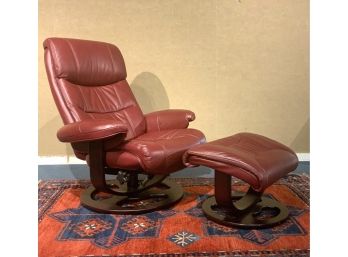 Stressless Style Lounge Chair And Ottoman (CTF20)