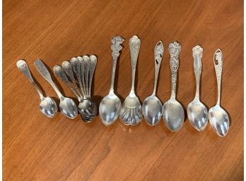Sterling & Silver Plate Spoons (cTF10)