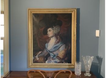 Portrait Of Mrs. Siddons In A 19th C. Lemon Gold American Frame (CTF10)