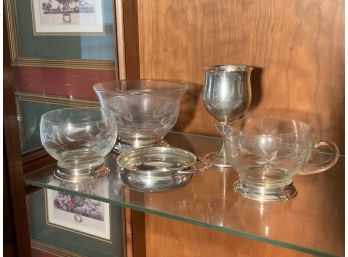 Sterling Chalice, Small Bowl & Others  (CTF10)