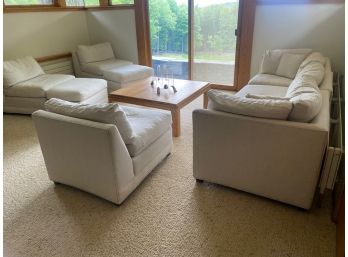 Modern Sectional Sofa & Chair Set, 8pcs (CTF100)