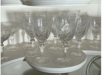 Stuart Crystal Stemware Collection & Waterford Decanter(CTF20)