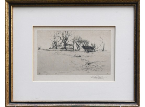 Stephen Parrish Pencil Signed Drypoint Etching (CTF10)