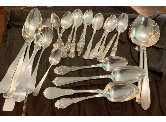 Sterling And Coin Silver Spoons (CTF10)