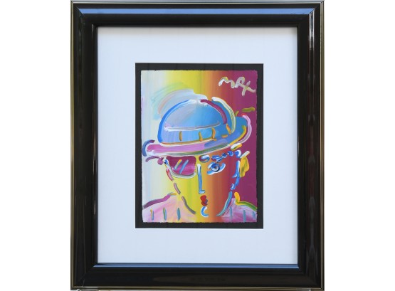Peter Max Signed Abstract Work On Paper, Zero (CTF10)
