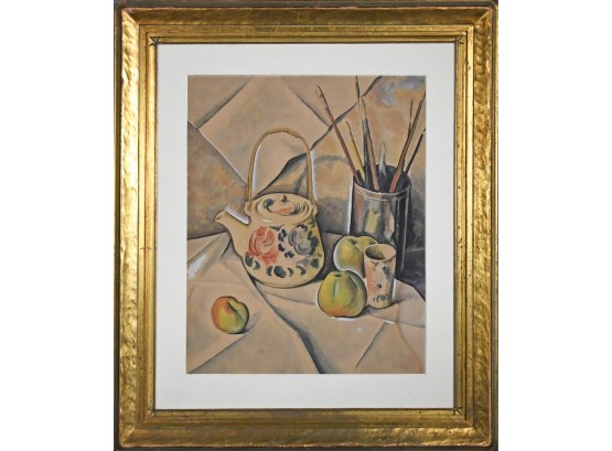 Andre Signed Watercolor And Gouache Still Life (CTF10)