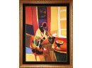 Marcel Mouly 1993 Oil On Canvas, Femme A La Guitare (CTF20)