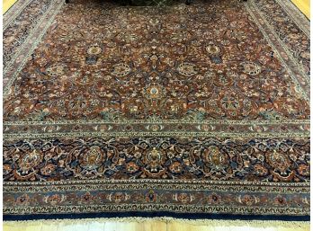 Exceptional Antique Kashan Room Size Oriental Rug (CTF20)