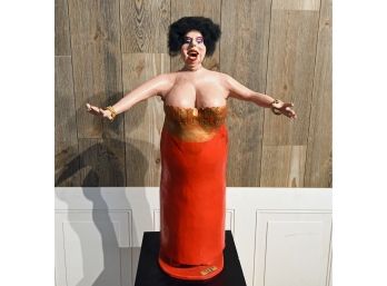 James Kidd 2002 Wooden Sculpture, It Ain't Over Until The Fat Lady Sings (CTF10)