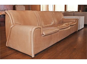 Impressive Vintage Leather Sofa By Van Elu (CTF100)
