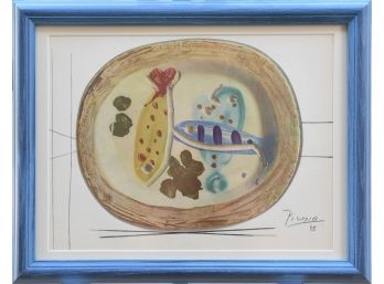 Picasso 49 Signed Lithograph, Still Life With Fish (CTF10)