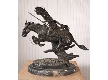 After Frederic Remington Bronze Sculpture, Cheyenne (CTF20)