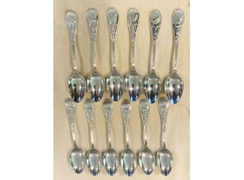 Tiffany & Co 'Audubon' Sterling Spoons, 12 (CTF10)
