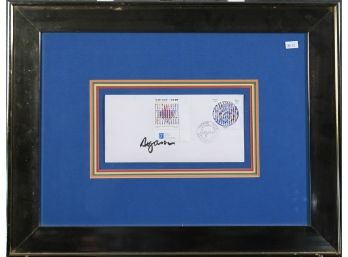 Signed Envelope Of First Day Of Yaacov Agam Israeli Stamp (CTF10)