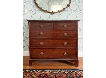 Antique English Mahogany Chippendale Style Chest (CTF20)
