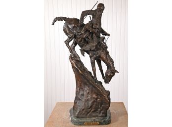 After Frederic Remington Bronze Sculpture, Mountain Man (CTF20)
