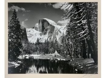 Ansel Adams Photograph, Number 592 Of S.E.Y. Number 5 Half Dome-Winter (CTF10)