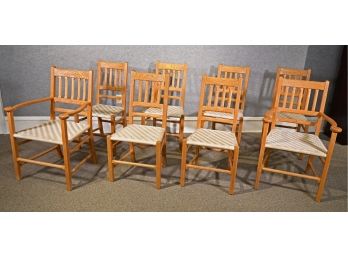 Eight 1998 Shackleton Thomas Cottage Chairs With Tape Seats (CTF40)