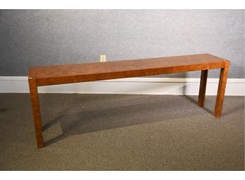 Mid Century Burl Console/sofa Table (CTF20)