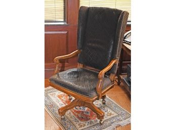Hide Covered Desk Chair (CTF10)