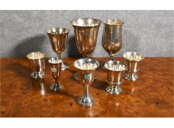 Eight Sterling Chalices And Cups (CTF10)