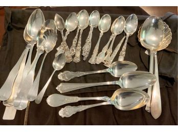 Sterling And Coin Silver Spoons (CTF10)