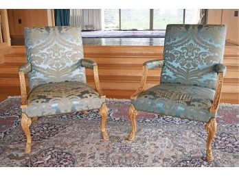 Pair Of Minton Spidell Open Armchairs (CTF20)