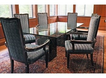 Six Art Nouveau Design Dining Chairs (CTF30)