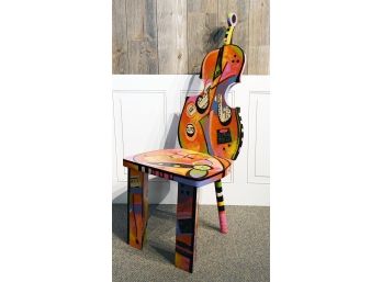 Joanna Tyka Hand Painted And Carved Chair (CTF10)
