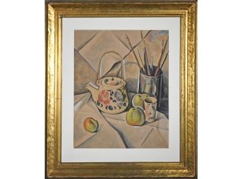 Andre Signed Watercolor And Gouache Still Life (CTF10)