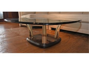 Henrendon Glass & Wood Inlaid Coffee Table (CTF20)