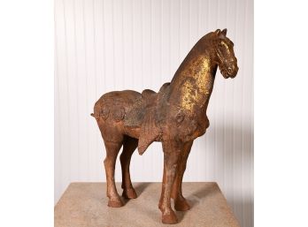 Cast Metal Tang Style Chinese Horse (CTF10)