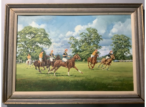 Norman Hoad , Painting On Board, Polo Match (CTF10)