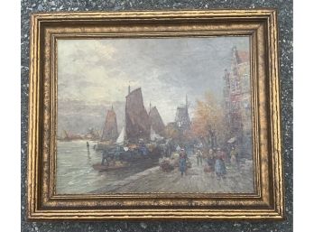 Early 20th C. Oil On Canvas (CTF10)