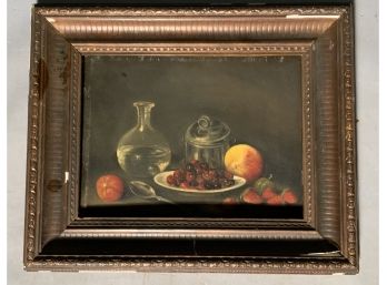 19th C. Unsigned Still Life Of Fruit (CTF10)