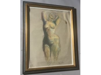 Ben Shahn 20th C. Pastel Of Female Nude (CTF10)
