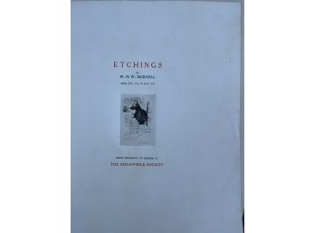 W H W Bicknell Portfolio Of 6 Etchings (CTF10)