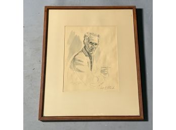 Robert E Clark Print Of Ernie Pyle (CTF10)