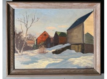 Ray Coon 20th C. Oil On Board 'Late Winter' (CTF10)