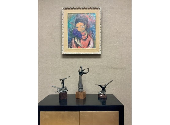 Three Ellen Selden Bronze Abstract Sculptures, 3 (CTF10)